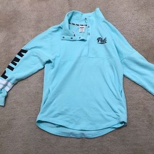 Long sleeve button up sweatshirt